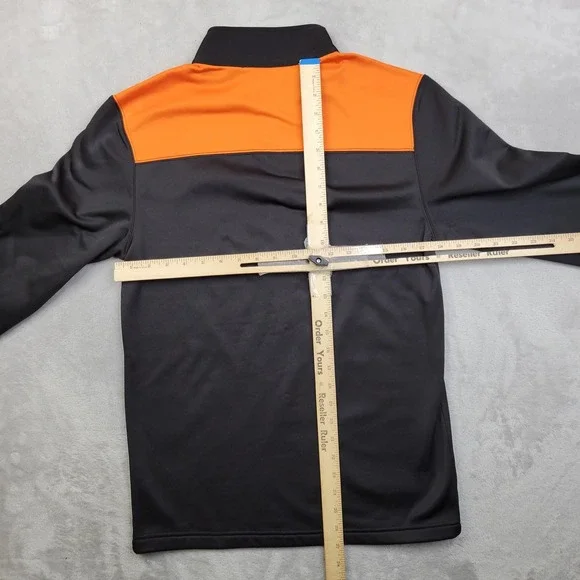 Cincinnati Bengals Pullover Mens Small Black Orange NFL Team Quarter Zip Sweater - Picture 5 of 8